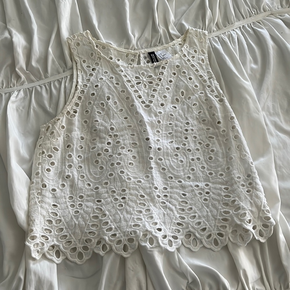 H&M Eyelet Top